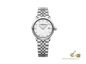 Raymond Weil Freelancer Ladies Quartz Watch, 12 Diamonds, 29 mm, 5629-ST-97081
