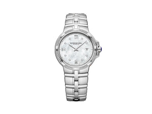 Raymond Weil Parsifal Ladies Quartz Watch, Mother of pearl, Day, 56 Diamods