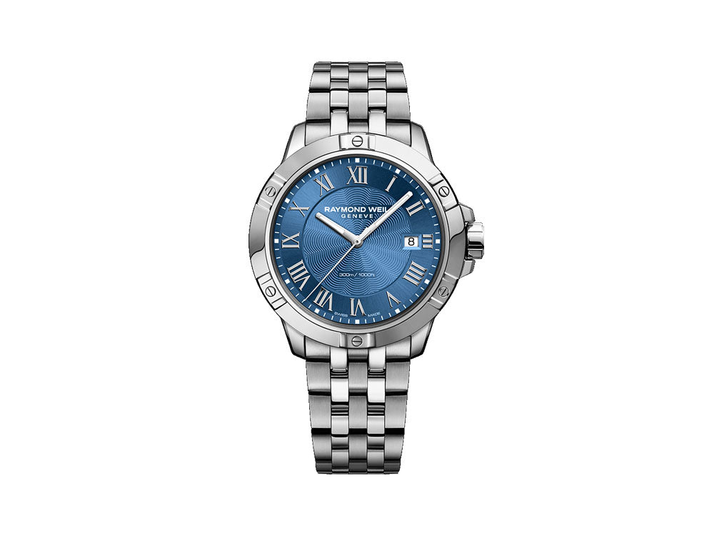 Raymond Weil Tango Quartz Watch, Blue, 41mm, Sapphire Crystal, 8160-ST-00508