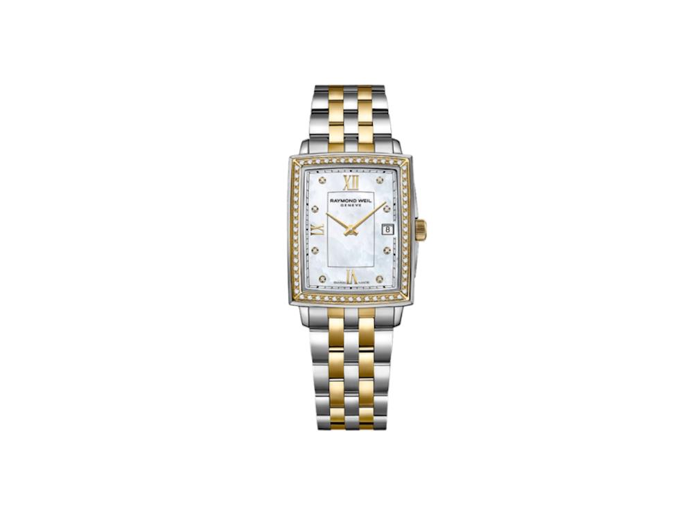 Raymond Weil Toccata Ladies Quartz Watch, PVD, Diamonds, Day, 5925-SPS-00995