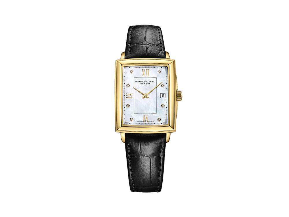 Raymond Weil Toccata Ladies Watch, Gold, Mother of pearl, 23.4 mm, 5925-PC-00995