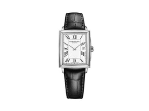 Raymond Weil Toccata Ladies Watch, White, 34.6 mm, Day, Leather, 5925-STC-00300