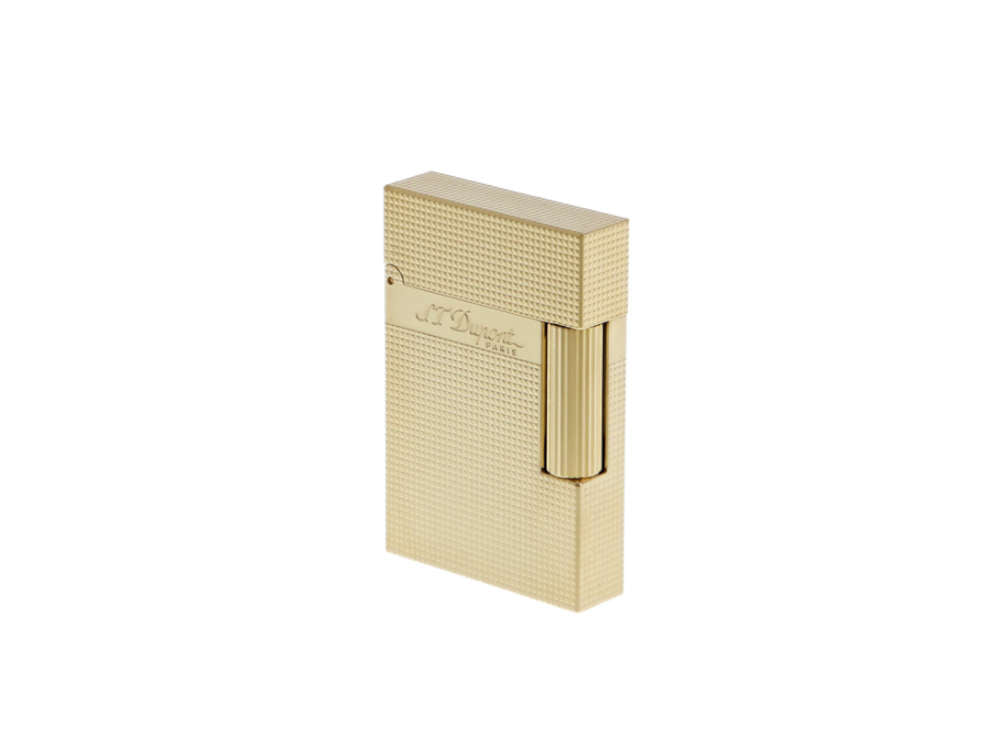 S.T. Dupont Ligne 2 Small Micro Diamond Lighter, Palladium, Gold plated, C18692