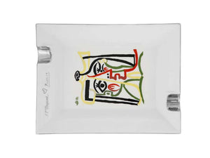 S.T. Dupont Picasso Ashtrays, Porcelain, White, Limited Edition, 006481