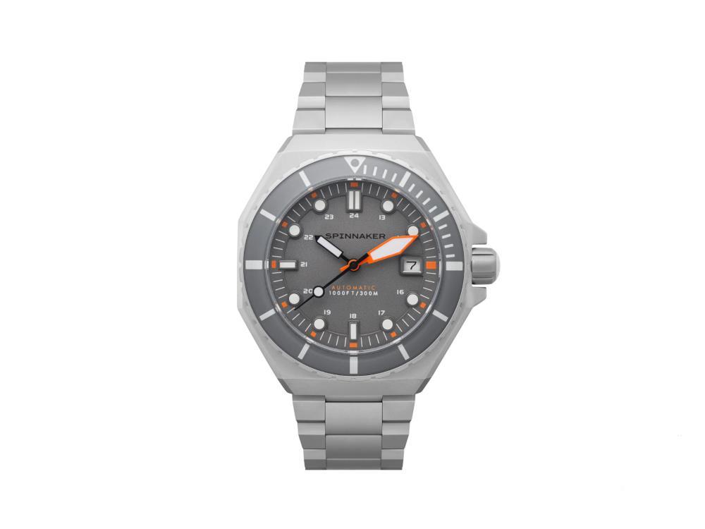 Spinnaker Dumas Automatic Watch, Grey, 44 mm, 30 atm, SP-5081-KK