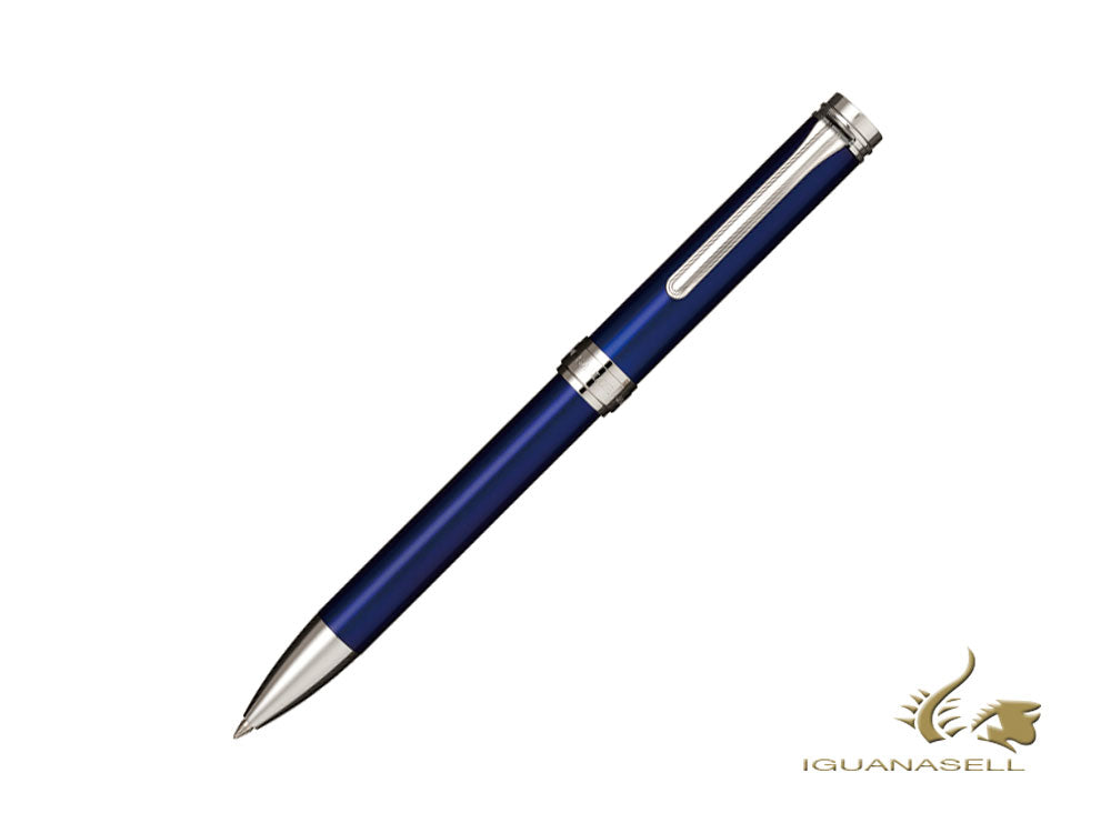 Sailor Barcarolle Ballpoint Pen, Blue, Silver Trim, 16-0805-240