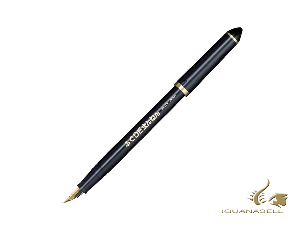Sailor Dark Blue Fude-de-Mannen Calligraphy Fountain Pen, 11-0127-740
