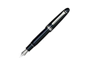 Sailor King of Pens ST Silver Fountain Pen, Black, Chrome, 11-9639-420