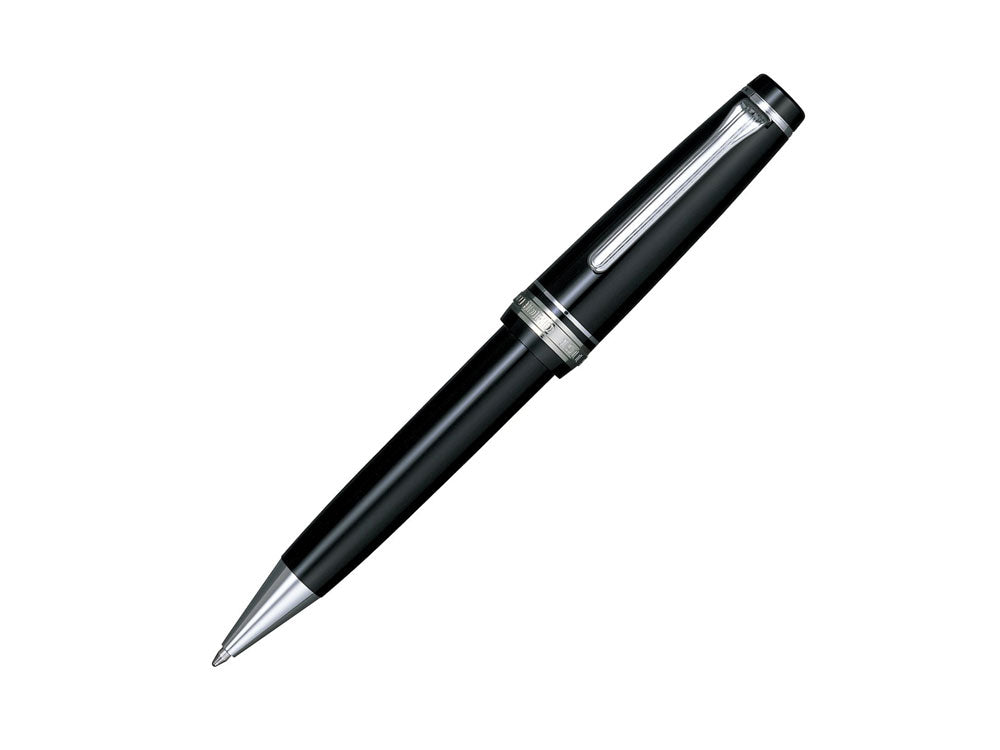 Sailor Professional Gear Silver Ballpoint pen, Black, Chrome trim, 16-1037-620