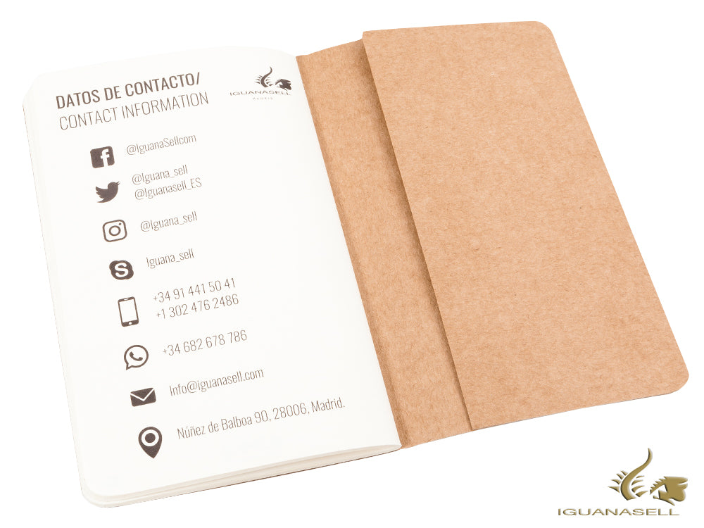 Set of 3 Iguana Sell Passports, Pocket (9 x 14 cm), Plain, Brown, 64 pages