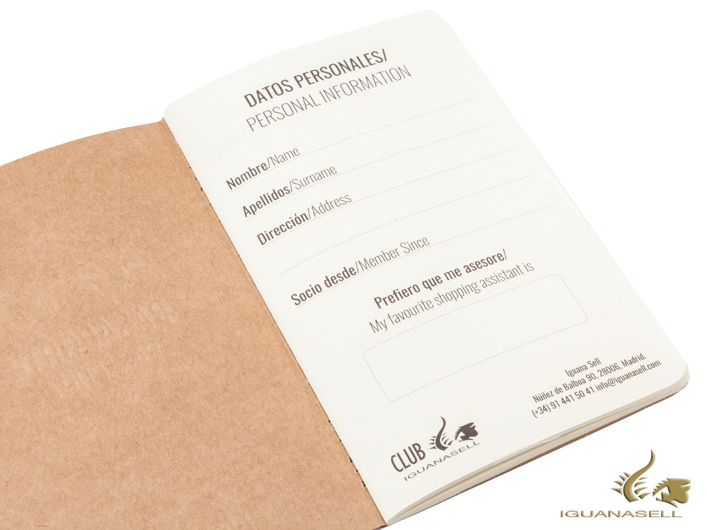 Set of 5 Iguana Sell Passports, Pocket (9 x 14 cm), Plain, Brown, 64 pages