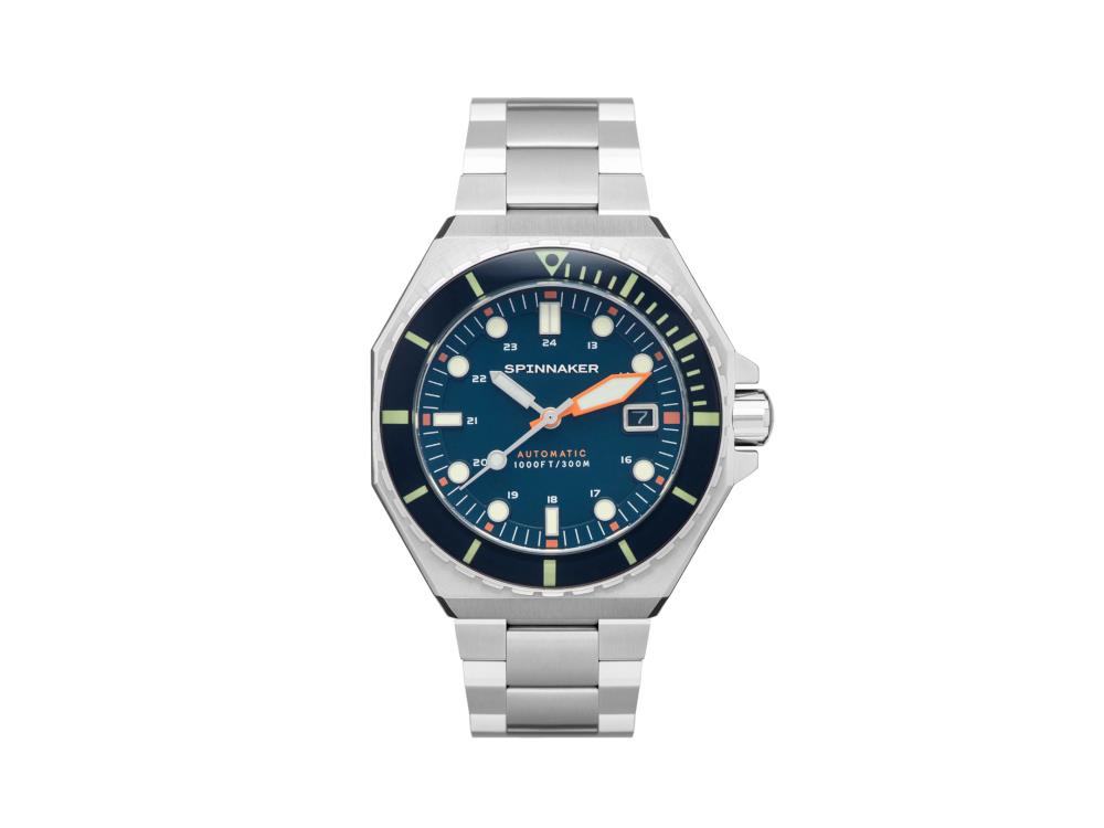 Spinnaker Dumas Automatic Watch, Blue, 44 mm, 30 atm, SP-5081-GG