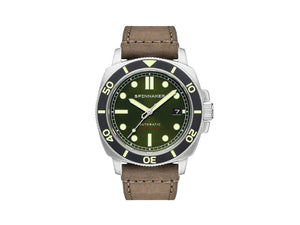 Spinnaker Hull Diver Automatic Watch, Green, 42 mm, 30 atm, SP-5088-03