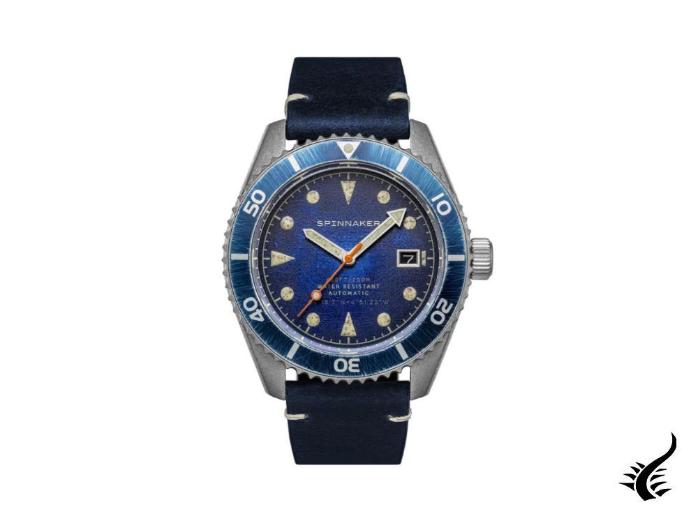 Spinnaker Wreck Automatic Watch, Blue, 44 mm, 20 atm, SP-5089-02