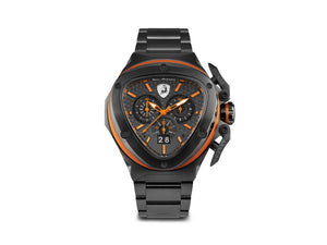 Tonino Lamborghini Spyder X Orange Quartz Watch, 53 mm, Chronograph,T9XB-B