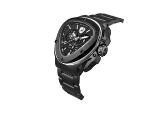 Tonino Lamborghini Spyder  White Quartz Watch, PVD, 53 mm, Chrono, T9XD-B