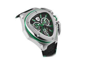 Tonino Lamborghini Spyder X Green SS Quartz Watch, 53 mm, Chronograph, T9XF-SS