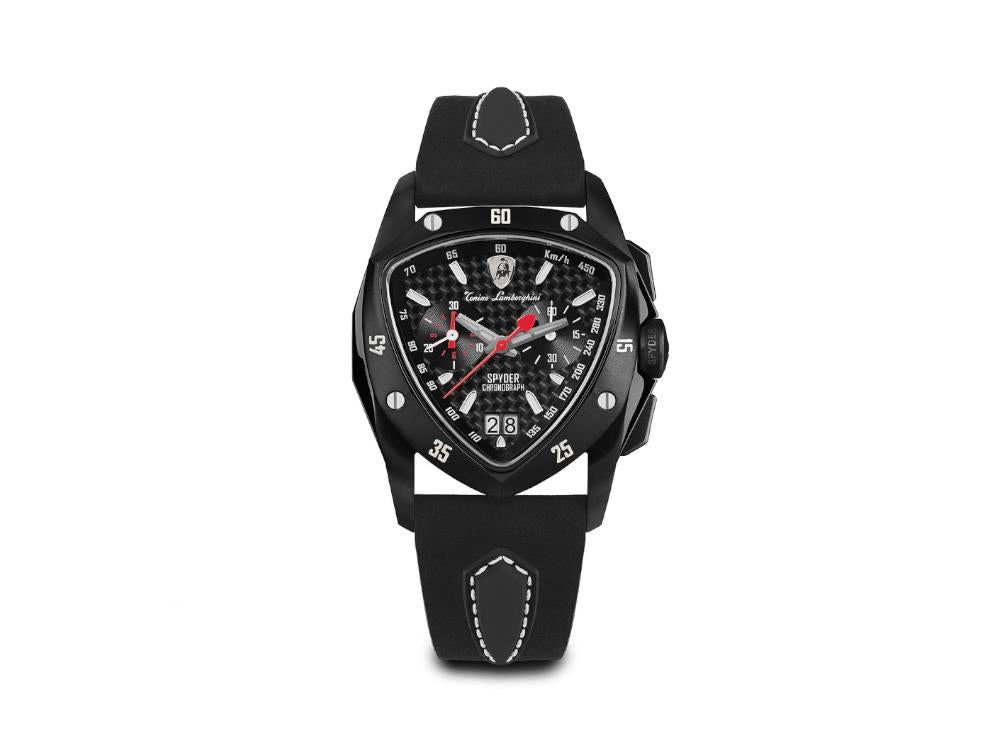 Tonino Lamborghini New Spyder Black Quartz Watch, 43 mm, Chronograph, TLF-A13-5