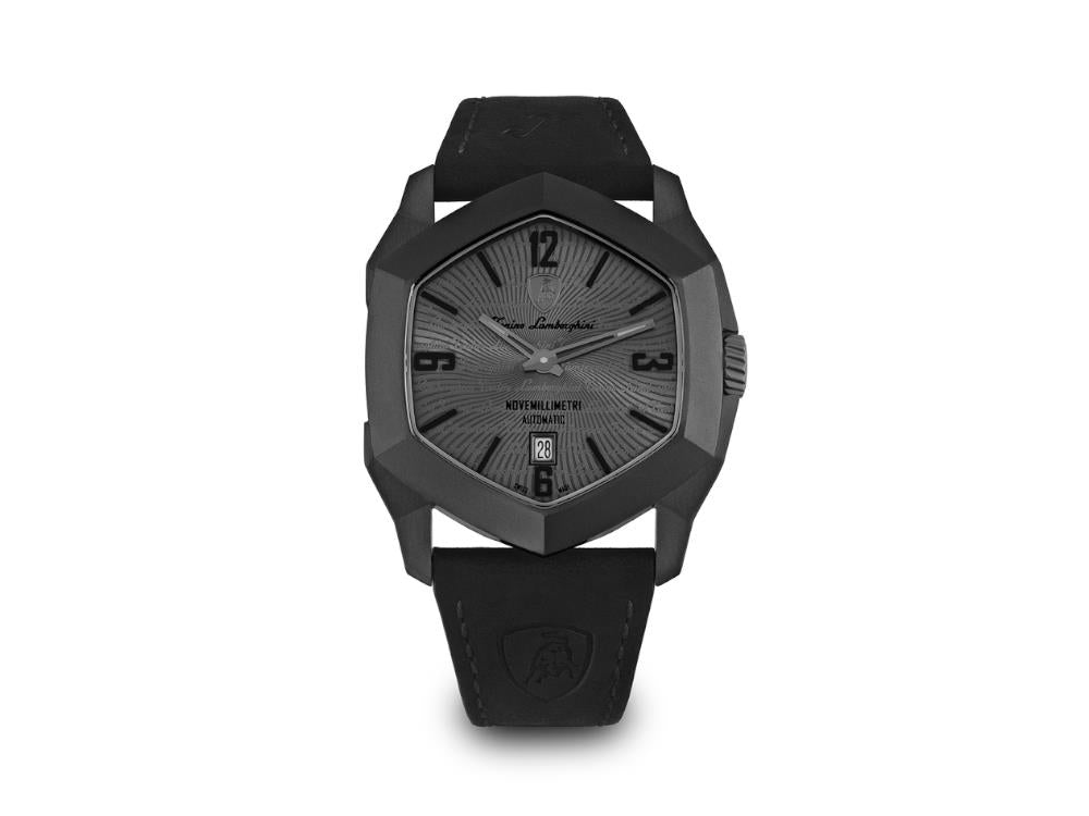 Lamborghini Novemillimetri Gray Automatic Watch, Titanium, 43 mm, TLF-T08-1