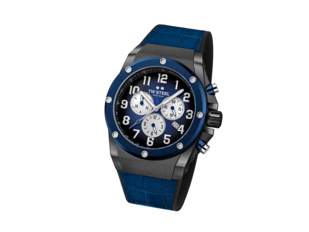 TW Steel Ace Genesis Quartz Watch, Blue, 44 mm, Limited Edition, ACE134