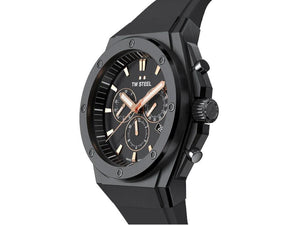 TW Steel Ceo Tech 44mm Quartz Watch, Black, 44 mm, Rubber strap, 10 atm, CE4044