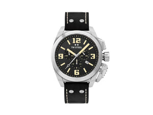 TW Steel Canteen Quartz Watch, Black, 46 mm, Leather strap, 10 atm, TW1011