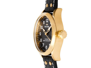 TW Steel Volante Quartz Watch, Black, 45 mm, Leather strap, 10 atm, VS104