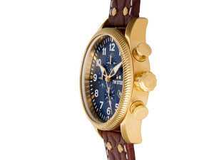 TW Steel Volante Quartz Watch, Blue, 48 mm, Leather strap, 10 atm, VS114