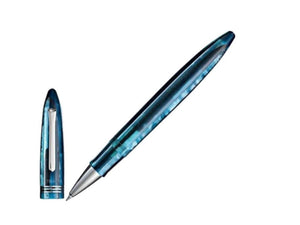 Tibaldi Bononia Bora Bora Rollerball pen, Resin, Blue, Palladium, BNN-18-RB