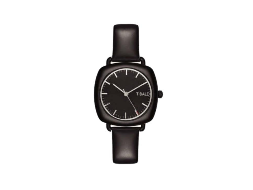 Tibaldi Ladies Quartz Watch, Black, 32 mm, Leather strap, TMF-237-LT
