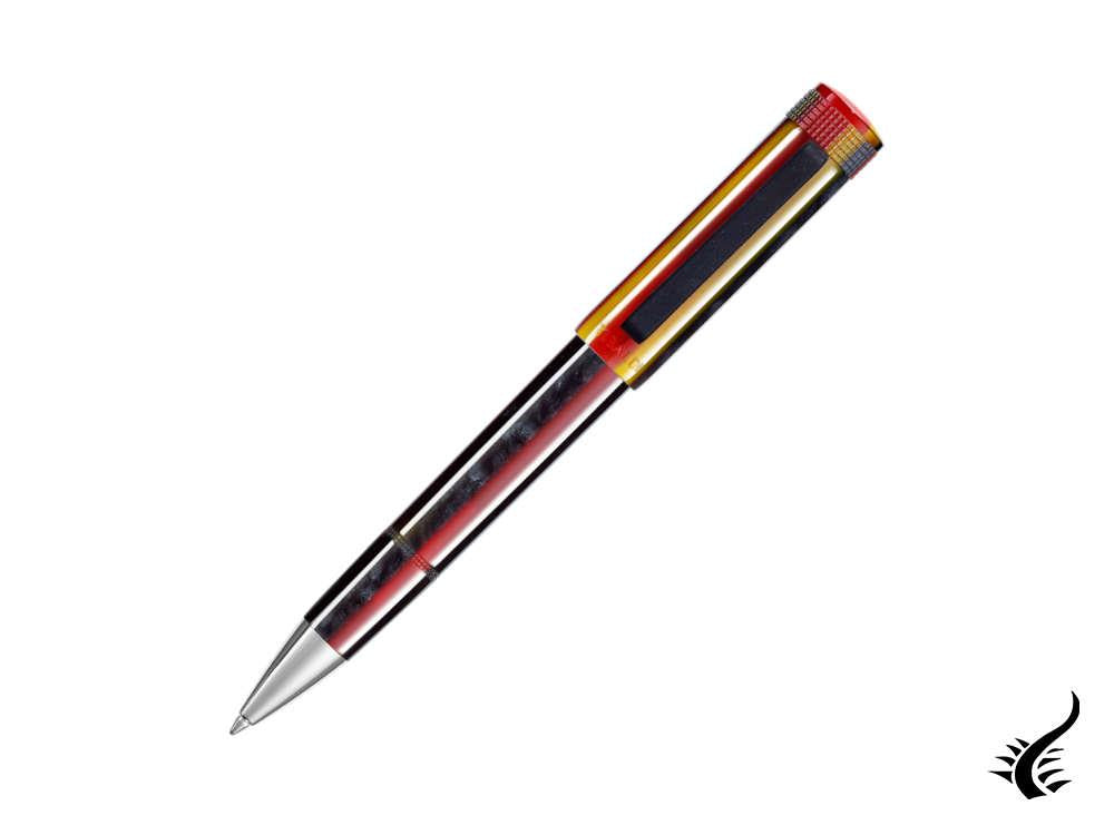Tibaldi Perfecta Baiadera Ballpoint pen, Resin, Red, Rubber, PFC-91-BP