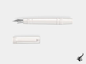Tibaldi Perfecta Powder White Fountain Pen, White, Rubber, PFC-11-FP