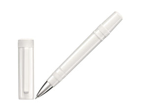 Tibaldi Perfecta Powder White Rollerball pen, Resin, White, Rubber, PFC-11-RB