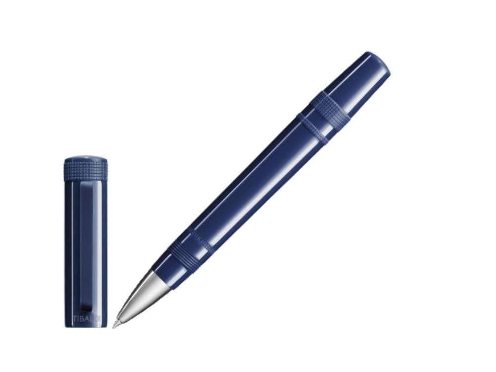 Tibaldi Perfecta Raw Denim Rollerball pen, Resin, Blue, Palladium, PFC-248-RB