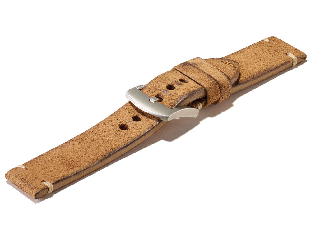 U-Boat Accesorios Strap, Aged Leather, Beige, 20 mm., Stainless Steel, 7664