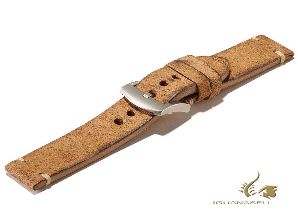 U-Boat Accesorios Strap, Aged Leather, Beige, 20 mm., Stainless Steel, 7664