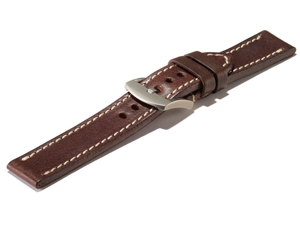 U-Boat Accesorios Strap, Aged Leather, Brown, 20 mm., Stainless Steel, 4108