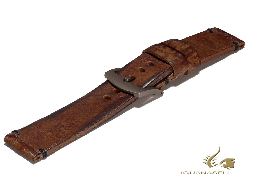 U-Boat Accesorios Strap, Aged Leather, Brown, 23 mm., Stainless Steel, 6975