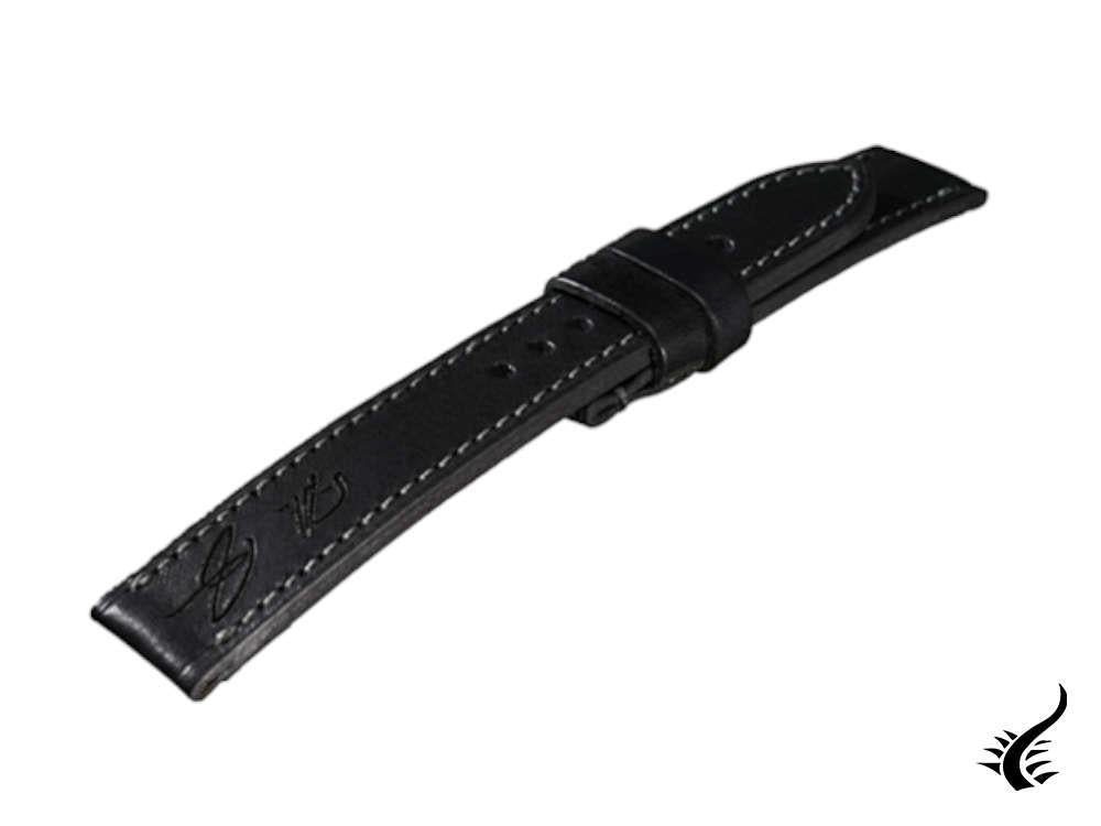 U-Boat Accesorios Strap, Calfskin Leather, Black, 22mm, 8277/XL/Z