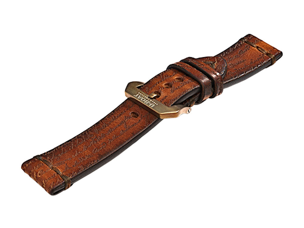 U-Boat Accesorios Strap, Calfskin Leather, Brown, 23mm., Stainless Steel, 7707