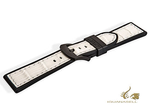 U-Boat Accesorios Strap, Rubber, White, 23mm., Stainless Steel, IPB, 5015