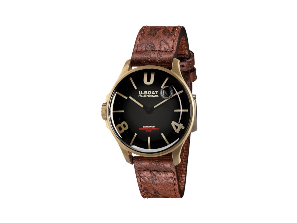 U-Boat Capsoil Capsoil Darkmoon IP Bronce Quartz Watch, Black, 40 mm, 9304
