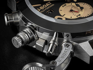 U-Boat Classico Tungsteno Chronograph Quartz Watch, 45 mm, Black, 9567