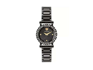 Versace Greca Glam Quartz Watch, PVD, Black, 30 mm, Sapphire Crystal, VE2Q00522