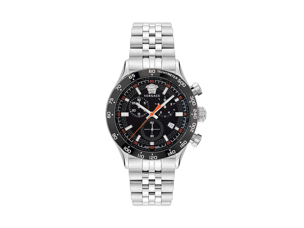 Versace Hellenyium Chrono Quartz Watch, Black, 43 mm, VE2U00322