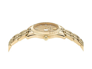 Versace Greca Time Quartz Watch, Gold, Golden, 41mm, Sapphire Crystal, VE3K00522