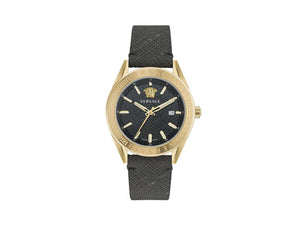 Versace V-Code Quartz Watch, Black, 42 mm, Sapphire Crystal, VE6A00223