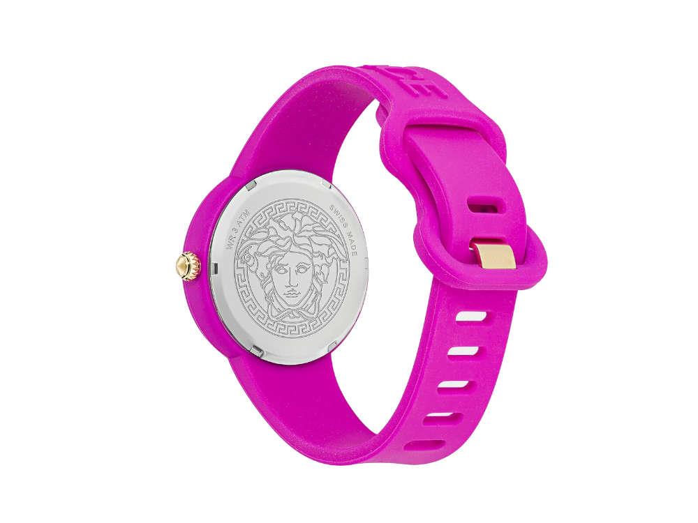 Versace Medusa Pop Quartz Watch, Silicon, Pink, 39mm, VE6G00323