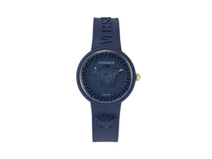 Versace Medusa Pop Quartz Watch, Silicon, Blue, 39 mm, VE6G00623