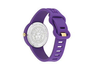 Versace Medusa Pop Quartz Watch, Silicon, Violet, 39 mm, VE6G00823
